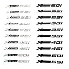 3D ABS Car Mudguard Trunk Emblem Sticker XDrive  20i 23i 25i 28i 30i 35i 40i 45i 48i 50i 55i Badge Decal Decor Fit for X3 X5