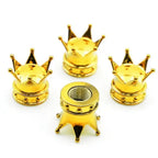 4PCS Crown Style Tire Valve Stem Caps, Air Caps Cover, Aluminum Alloy Dustproof And Waterproof Valve Caps Cover For All Toyota