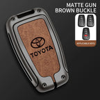 Car Key Case Bag Cover Shell For Toyota CHR Prado 2017 2018 Prius Camry Corolla RAV4 2017 2018 2019 2020 Protector Accessories