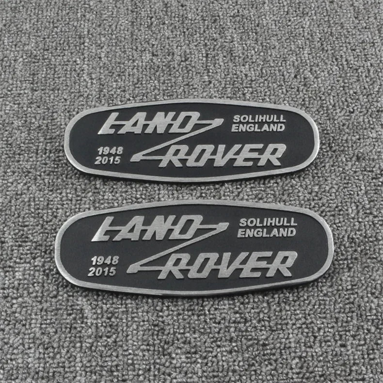 3D Metal Car Front Grille Emblem for Land Rover SOLIHULL ENGLAND Logo Sticker Defender 2015 Auto Badge Decoration Accessories