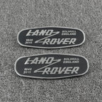 3D Metal Car Front Grille Emblem for Land Rover SOLIHULL ENGLAND Logo Sticker Defender 2015 Auto Badge Decoration Accessories