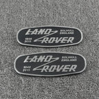 3D Metal Car Front Grille Emblem for Land Rover SOLIHULL ENGLAND Logo Sticker Defender 2015 Auto Badge Decoration Accessories