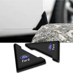 2/4PC Silicone Car Badge Door Corner Cover Bumper Crash Scratch Protector For Ford Fiesta Kuga Mustang ST Mondeo Explorer Escape