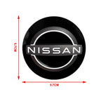 56mm Car Wheel Stickers Center Hub Cap Car Emblem Badge For Nismo Nissans Tiida Teana Skyline Juke X-trail Almera Qashqai Goods