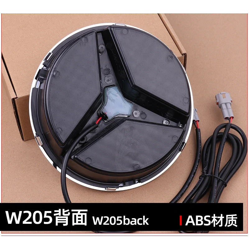 Grid LED light Front Grilled Embelm badge For W204 W205 W213 W253 C-Class E-Class GLC C E 180 200 250 300 350 43 63 4MATIC