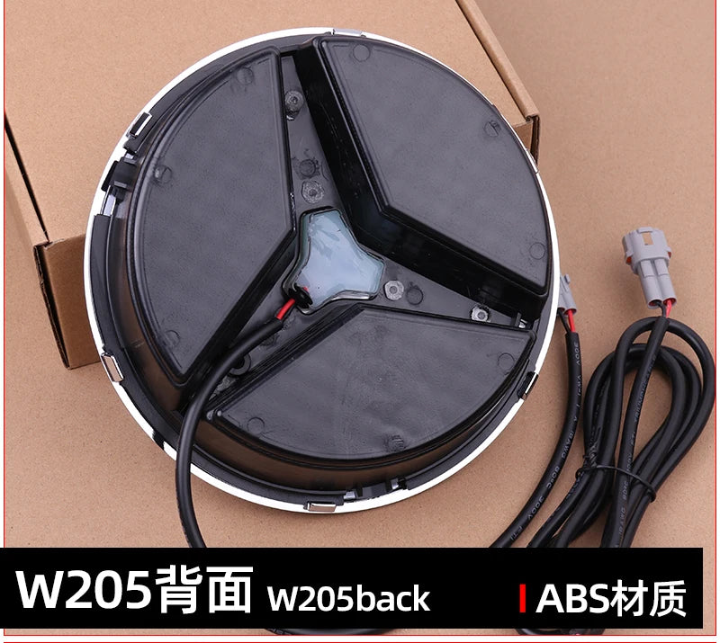 Grid LED light Front Grilled Embelm badge For W204 W205 W213 W253 C-Class E-Class GLC C E 180 200 250 300 350 43 63 4MATIC