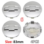 4PCS ABS Wheel Center Covers Hub Caps Badge for Chevrolet Malibu AVEO Corvette CRUZE EQUINOx IMPALA LACETTI TRAX ORLANDO Car Acc