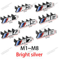 3D ABS Car Front Kidney Grille Mesh Emblem Badge Letters 1 2 3 4 5 6 7 8 Glossy Black Chrome Universal Auto Exterior Tuning Trim