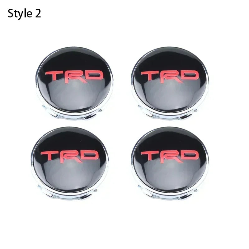4pcs 60mm Car Tyre Wheel Center Hub Cap Badge For Toyota C-hr Prado Rav4 Yaris Hilux Prius Avensis Corolla Camry Accessories