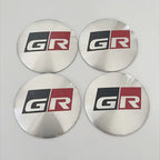 4Pcs 56mm GR Sport Logo Car Wheel Center Hub Caps Stickers Rim Decal For Toyota Corolla 86 Supra CHR Yaris Camry Prius Rav4 Auto