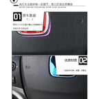 For Honda Civic Accord City H-Sticker Interior Modification CRV Jade Fit Acrylic Car Steering Wheel Emblem Odyssey Hybrid