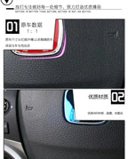 For Honda Civic Accord City H-Sticker Interior Modification CRV Jade Fit Acrylic Car Steering Wheel Emblem Odyssey Hybrid