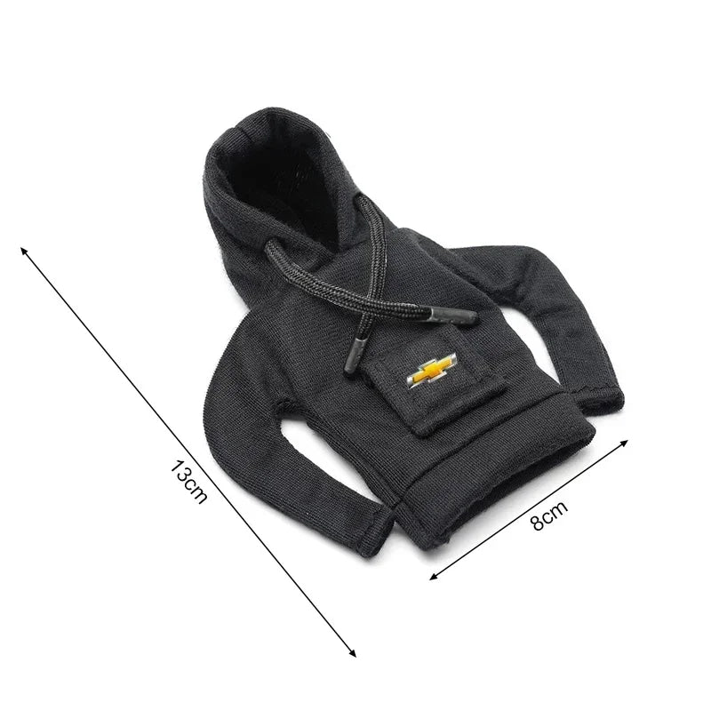 Fashion Car Decor Dust Proof Car Shift Knob Hoodie Handle Cover For Chevrolet Silverado Impala Malibu Equinox Cruze Camaro