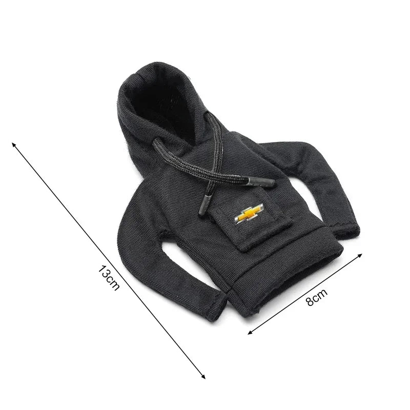 Fashion Car Decor Dust Proof Car Shift Knob Hoodie Handle Cover For Chevrolet Silverado Impala Malibu Equinox Cruze Camaro