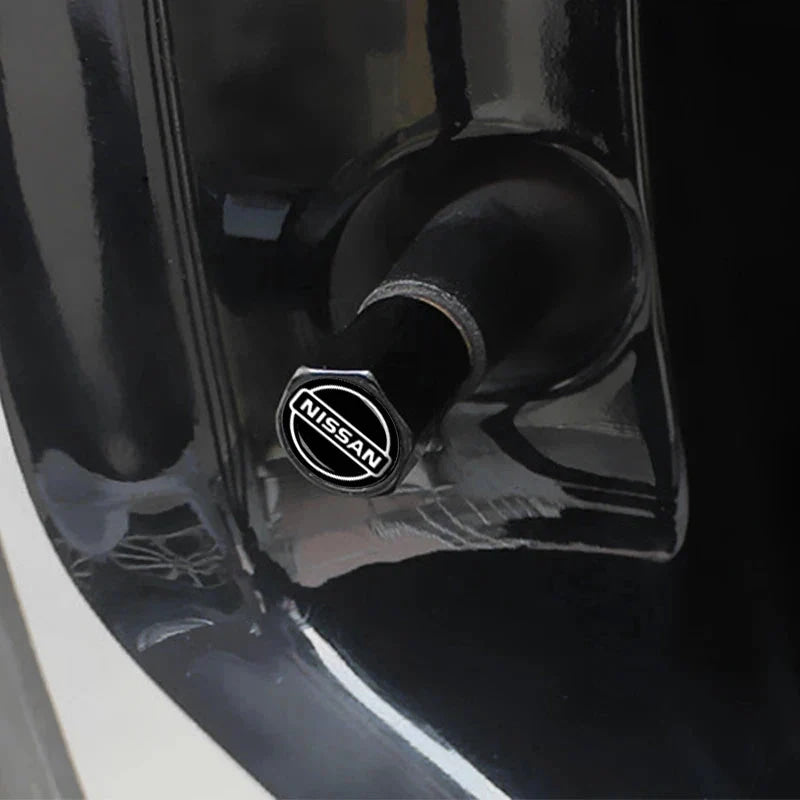 4pcs New Aluminum Car Tire Valve Hexagon Tire Dust Cap For Nissan Qashqai j11 j10 Juke X Trail t32 J32 Tiida Leaf Versa Skyline