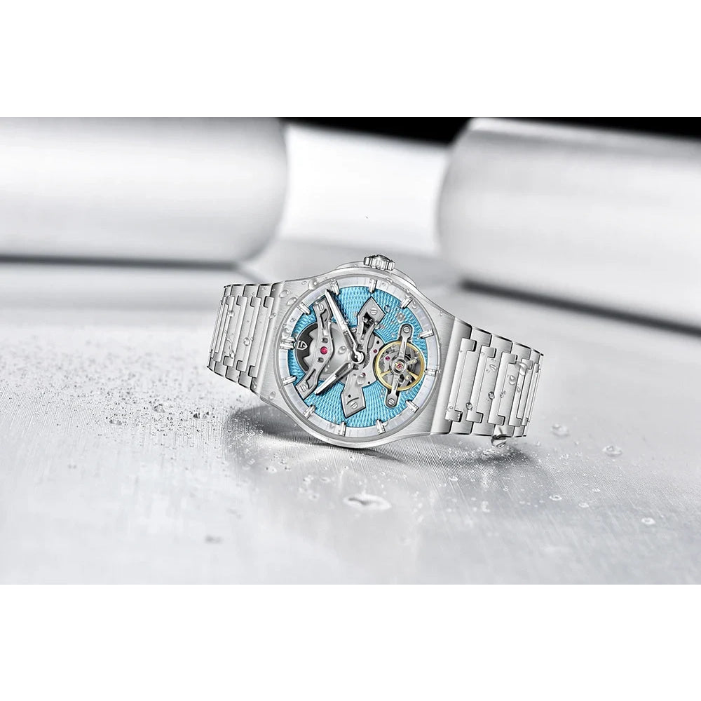 PAGANI DESIGN New 42MM Hollow Tourbillon Luxury Men Mechanical Watch Sapphire Glass Automatic Watches For Men Relojes hombres