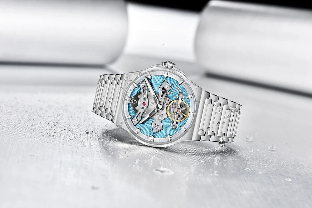 PAGANI DESIGN New 42MM Hollow Tourbillon Luxury Men Mechanical Watch Sapphire Glass Automatic Watches For Men Relojes hombres
