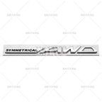 Symmetrical AWD Car Emblem Adhesive Metal Zinc Alloy Fender Badge for Subaru Legacy Forester XV Outback BRZ