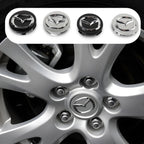 4Pcs 56MM Car Wheel Center Hub Cap Badge Accessor For Mazda Axela Demio Atenza CX CX3 CX7 CX30 CX60 CX9 2 3 4 323 MX3 MX6 RX3 MS