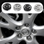 4Pcs 56MM Car Wheel Center Hub Cap Badge Accessor For Mazda Axela Demio Atenza CX CX3 CX7 CX30 CX60 CX9 2 3 4 323 MX3 MX6 RX3 MS