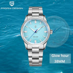 PAGANI DESIGN 2026 NEW Top Ice Blue Dial Men Quartz Watch Japan VH31 100M Waterproof Luxury Dress Watch For Men Reloj Hombre