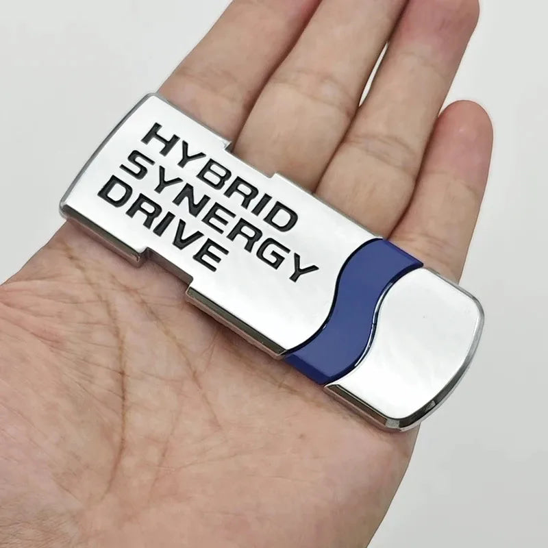 3D Metal Car Sticker HYBRID SYNERGY DRIVE V8 LIMITED AWD 4WD Logo Badge Fender Trunk Emblem For Toyota RAV4 Camry RS Accessories