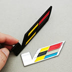 3D Metal Car Sticker Logo V Rear Trunk Badge Fender Side Emblem Decals For Cadillac ATS CTS CT4 CT5 XT6 Auto Accessories