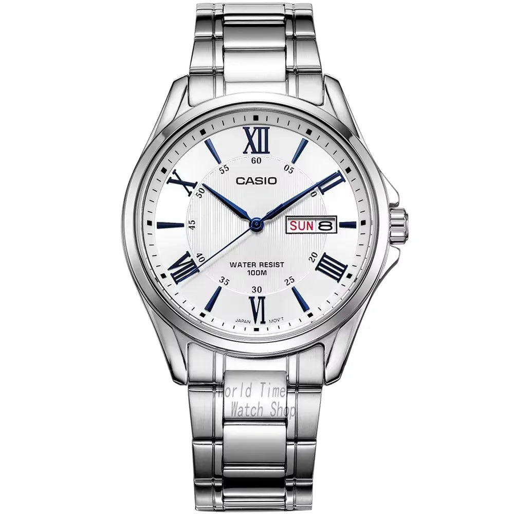 Casio watch men top brand luxury quartz watch100m Waterproof men watch Sport military Wrist Watch relogio masculino MTP-1384D-7A