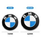 74mm 82mm BMW Hood Trunk Emblem Badge Sticker Fit E30 E36 E39 E46 E60 E87 E90 G20 Auto Exterior Accessory