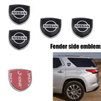 1pcs new metal 3D Car Fender side logo Car door Emblem Rear emblem car window sticker styling Accessories For Nissan nismo