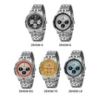 BERNY Chronograph Watches for Men Aviation Multifunction Quartz Men's Watch Date Sapphire Super Luminous Luxury Wristwatch