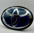 3D Car Hybrid Logo Front Grill Hood trunk Emblem for Toyota Corolla Camry RAV4 Hilux CHR Highlander Yaris Vios Alphard HRV Reiz