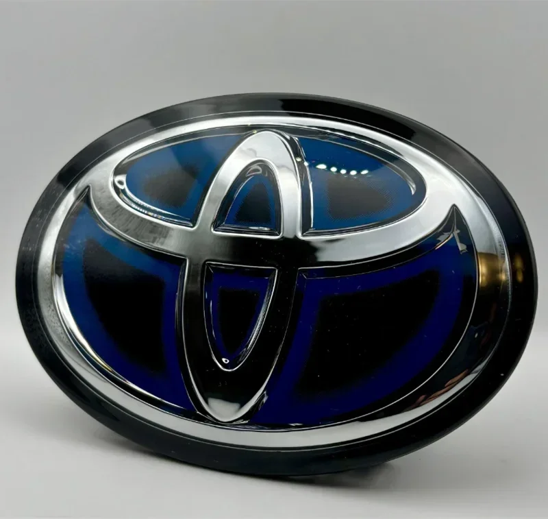 3D Car Hybrid Logo Front Grill Hood trunk Emblem for Toyota Corolla Camry RAV4 Hilux CHR Highlander Yaris Vios Alphard HRV Reiz