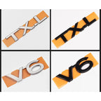 For Toyota Land Cruiser 200 Prado 120 150 Car Logo Displacement V8/TX/TXL/5.7/V6/Black Letter Sticker Car Decoration Accessories