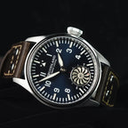 HRUODLAND Pilot Watch for Men BGW-9 Luminous Mechanical Wristwatch 316L Stainless Steel Sapphire Glass 10ATM Waterproof F016