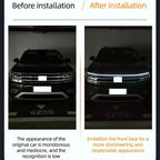 Luz LED de conducción diurna de 150cm, luces decorativas DRL para capó de coche, guía para capó de motor, lámpara ambiental decorativa de 12V