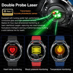 2026 New ECG AI Health Smartwatch for Men 1.53"AMOLED BP/Heart Rate Monitor BT Call IP68 Waterproof Smart Watch for Android IOS