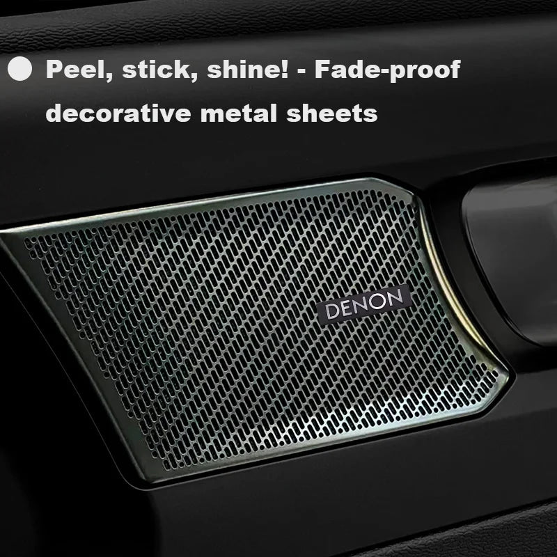 Chevrolet 3D Aluminum Car Audio Stickers Fit For Silverado Impala Malibu Equinox Cruze Camaro Tahoe/Suburban Blazer Spark Aveo