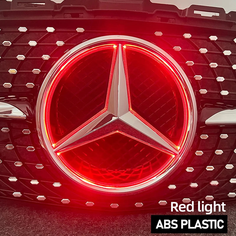 Car Front Emblem Grill Light Led Grille Badge for Mercedes Benz W166 W176 W204 W207 W212 W218 W245 W251 W463 Auto Accessories