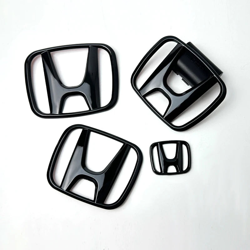 Car front and rear logo sticker accessories For Honda Civic FIT Accord Prelude CRV 5th Mugen CRZ CRX Jazz HRV Pilot Odyssey Elys