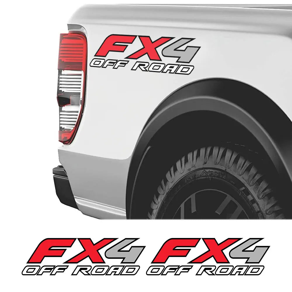 FX4 Off Road Car Sticker For Ford Ranger Raptor F150 Mitsubishi L200 Isuzu Dma Nissan NAVARA Toyota Hilux Pickup Car Accessories