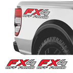 FX4 Off Road Car Sticker For Ford Ranger Raptor F150 Mitsubishi L200 Isuzu Dma Nissan NAVARA Toyota Hilux Pickup Car Accessories