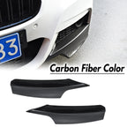 For BMW F30 F31 M Sport 2012-2019 Front Bumper Lip Splitter Canards Spoiler 1Pair Car Fog Lamp Eyebrow Frame Cover Grille