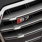 1pc ABS For Audi S4 S3 S5 S6 S7 S8 Letters Car Front Grille Hood Badge Emblem Logo Stickers Auto Exterior Decoration Accessories