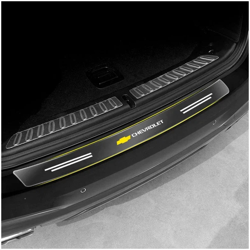 Car Transparent Rear Guard Plate Trunk Sticker For Chevrolet Silverado Impala Malibu Equinox Cruze Camaro Tahoe/Suburban Cavalie