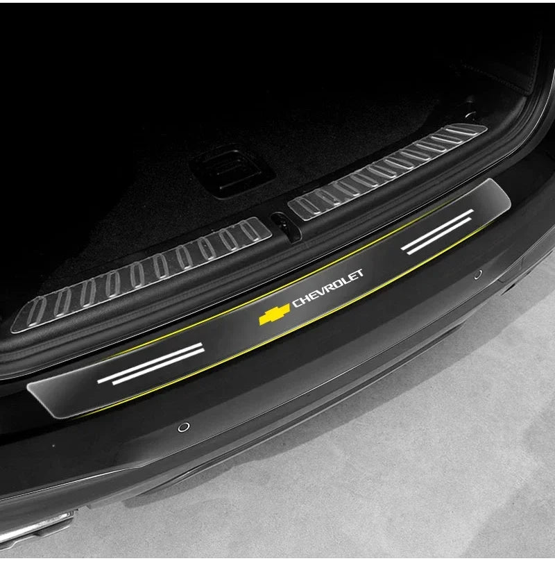 Car Transparent Rear Guard Plate Trunk Sticker For Chevrolet Silverado Impala Malibu Equinox Cruze Camaro Tahoe/Suburban Cavalie