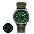 BERNY Titanium Watches for Men Classic Mens Field Watch Easy Read Outdoor Quartz Wristwatch Super Luminous Sapphire 5ATM