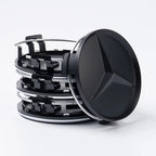 4 pieces 75MM Integrated Black or Silver Star Logo Mercedes Benz Amg C177 W218 Class Wheel Rims Center Hub Caps Auto Accessories