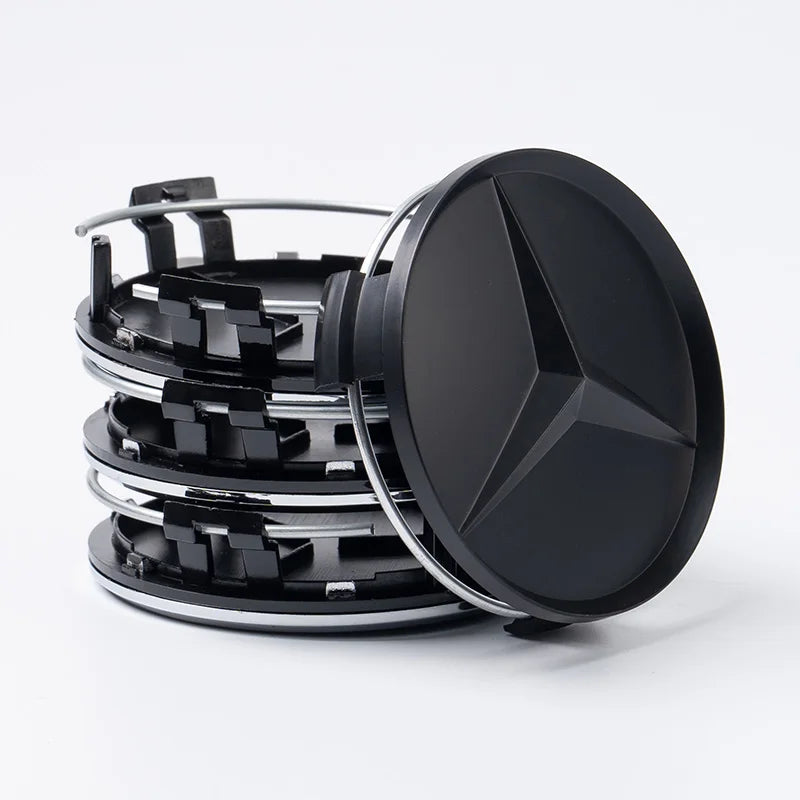 4PCS 75MM Car Wheel Center Hub Caps Tire Rim Covers Auto Accessories For Mercedes Benz CLA A180 W108 AMG CLK W201 W212 W213 W220