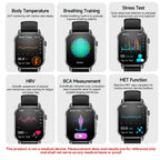 2026 New Model Uric Acid & Lipid Health Analysis Smart Watch Men ECG+PPG Bluetooth Call 2.01-inch Flashlight Smartwatch Women